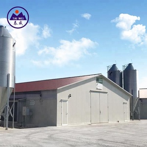 Isolé en acier modulaire bâtiments <span class=keywords><strong>pas</strong></span> <span class=keywords><strong>cher</strong></span> préfabriqué de poulet <span class=keywords><strong>hangar</strong></span> <span class=keywords><strong>agricole</strong></span> clé en main projets d'aviculture - Product Image 3