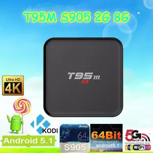 T95M 2g8g lcd tv tv box kodi 15,2 android tv box Quad core media player