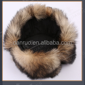 Gorro de Piel de <span class=keywords><strong>Lobo</strong></span> para <span class=keywords><strong>Hombre</strong></span>, Estilo Lei Feng, para Invierno, Cálido, de Piel Auténtica - Product Image 3