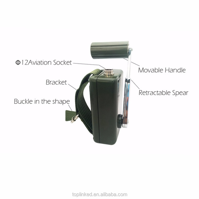 Tuopuke Portable Large Power High Efficiency Hand Crank Emergency Generator With DC Converter