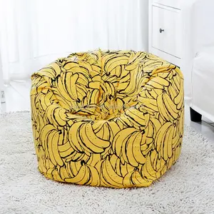 Kursi Bean Bag Besar Bentuk Pisang Kuning, Kursi Sofa Ruang Tamu Kebesaran