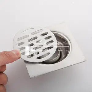Copertura Circolare in Acciaio Inox 304 per Scarico a Pavimento per Tubi di Drenaggio del Bagno - Product Image 1