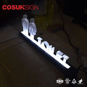 COSUN LED beleuchtete Toilette Toiletten schild - Product Image 5