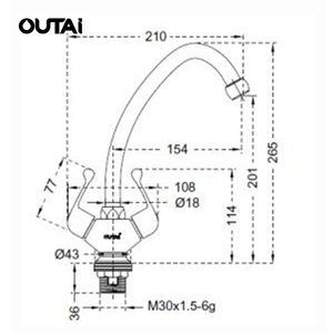 Estilo moderno de doble ASA latón cuenca encimera <span class=keywords><strong>aqua</strong></span> grifos para cuarto de baño - Product Image 2