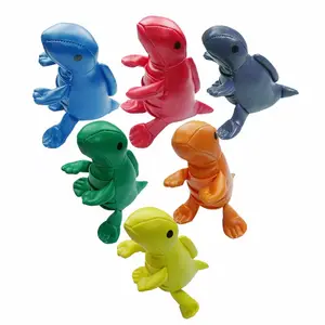 PVC del vinile farcito divertente dinosauro animale beanbag arresto di portello giocattoli per i bambini