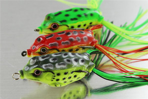 Biomimetic silicone della pelle sharp gancio morbido di <span class=keywords><strong>pesca</strong></span> della rana lure - Product Image 5