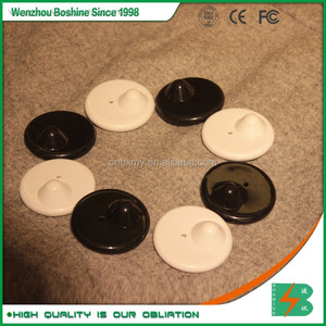 Boshine alibaba al por menor eas duro etiquetas rfid rf <span class=keywords><strong>eliminar</strong></span> magnético redondo blanco negro ropa de etiqueta de seguridad - Product Image 3