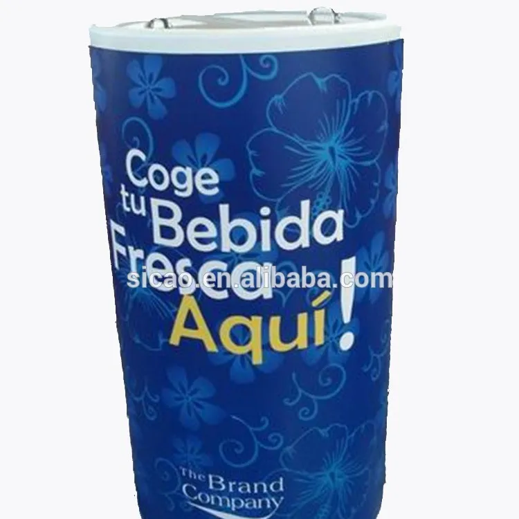 Comercial elétrica cooler para latas e garrafas de bebida do partido portátil com rodas, ao ar livre rodada pode refrigerador geladeira, garrafa de cerveja