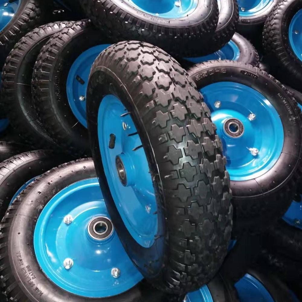 14 "Сад курган колеса Алмазный рисунок шины металлическим ободом с шариковым подшипником для тележка для инструментов тачки и т. д