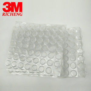 Tapis <span class=keywords><strong>de</strong></span> <span class=keywords><strong>protection</strong></span> en caoutchouc transparent, 3M SJ5312, entretoise cylindrique à dessus plat - Product Image 3