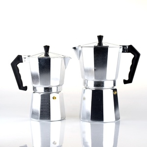 Cafetera Profesional para Espresso y Mocha, de Aluminio, para Estufa, con Capacidad para 1/3/6/9/12 Tazas, Modelo B30 Silver - Product Image 5