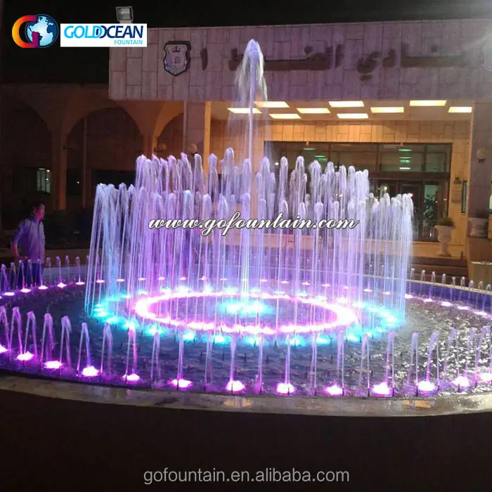 Fontaine à eau dansante de 8m de diamètre, fontaine de commande avec programme en arabie saoudite