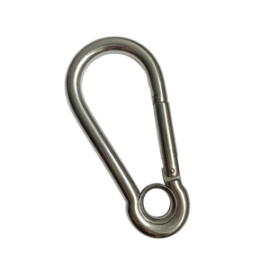 Crochet de <span class=keywords><strong>mousqueton</strong></span> de crochet de ressort d'acier inoxydable avec l'<span class=keywords><strong>oeillet</strong></span> - Product Image 1
