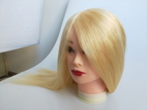 Commercio all'ingrosso testa la Formazione Dei Capelli Umani Biondi, Scuola di Bellezza Teste di Manichino, 100% Umani di <span class=keywords><strong>Parrucchiere</strong></span> Testa di Formazione Con I Capelli Biondi - Product Image 3