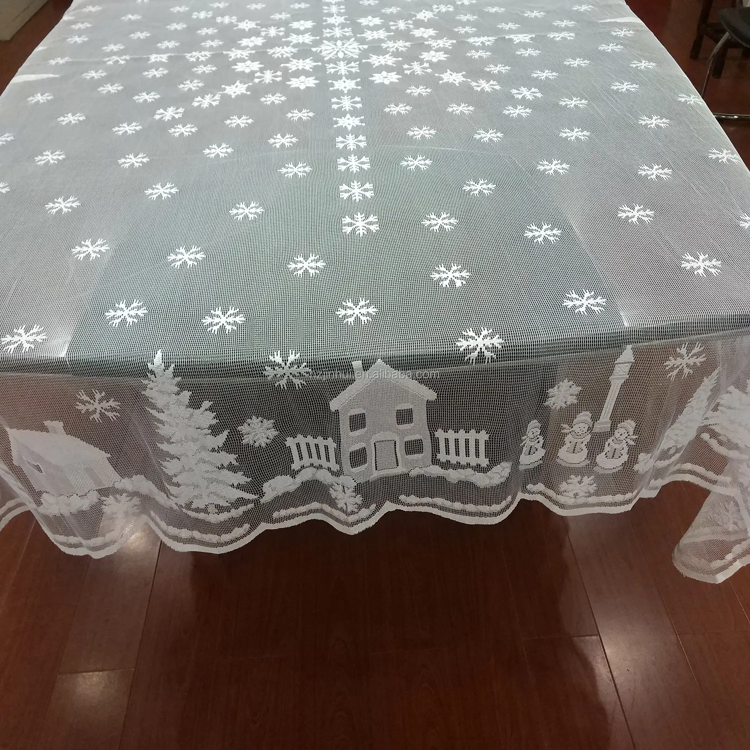 Christmas Decoration Table Cloth 70inch Round Tablecloth Christmas disposable table cloths lace round square table cover