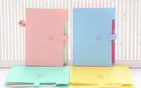 Carpeta Archivadora Expandible Kawaii OEM PP con Diseño Sonriente, A4, 5 Capas, Bolsa para Documentos, Material de Oficina, Impresión Personalizada MA-663 China
