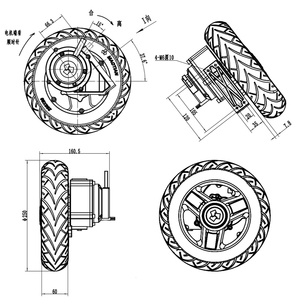 Kit <span class=keywords><strong>de</strong></span> Conversión <span class=keywords><strong>de</strong></span> <span class=keywords><strong>Motor</strong></span> Eléctrico <span class=keywords><strong>para</strong></span> <span class=keywords><strong>Silla</strong></span> <span class=keywords><strong>de</strong></span> <span class=keywords><strong>Ruedas</strong></span> <span class=keywords><strong>de</strong></span> 180W 24V CC con Rueda <span class=keywords><strong>de</strong></span> 10 Pulgadas y Controlador con Joystick - Product Image 6