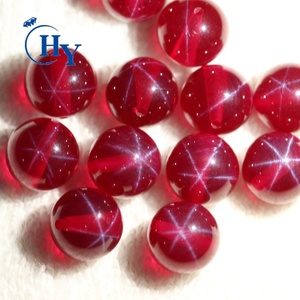 Chất lượng cao tổng hợp Corundum đá quý lỏng Red Star <span class=keywords><strong>ruby</strong></span> hạt tổng hợp Corundum đá quý - Product Image 1