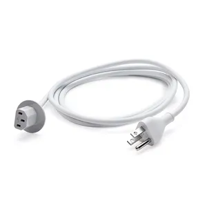 Kabel Ekstensi Adaptor Daya 3 Pin Resmi 6ft, Kabel Ekstensi Adaptor Daya Colokan AS untuk Volex