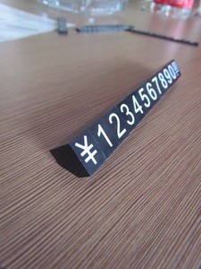 Mini Đồ Trang Sức Nhựa Rõ Ràng Giá Thẻ Giá Cubes Đối Với Trang Sức Hiển Thị Với Embossed Số - Product Image 6