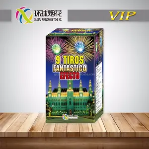 GFCC5009 9 Tiros Fantastico Efecto 1.3G 1.4G Liuyang ดอกไม้ไฟ UN0336 Big Party และปีใหม่