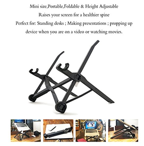 Портативный складной регулируемый усиленный пластиковый стол для ноутбука для школьников – мобильный прикроватный столик для комфортного обучения - Product Image 3