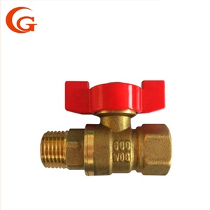 1/4'' NPT Mini Brass Ball Valve Female-Male Female-Female