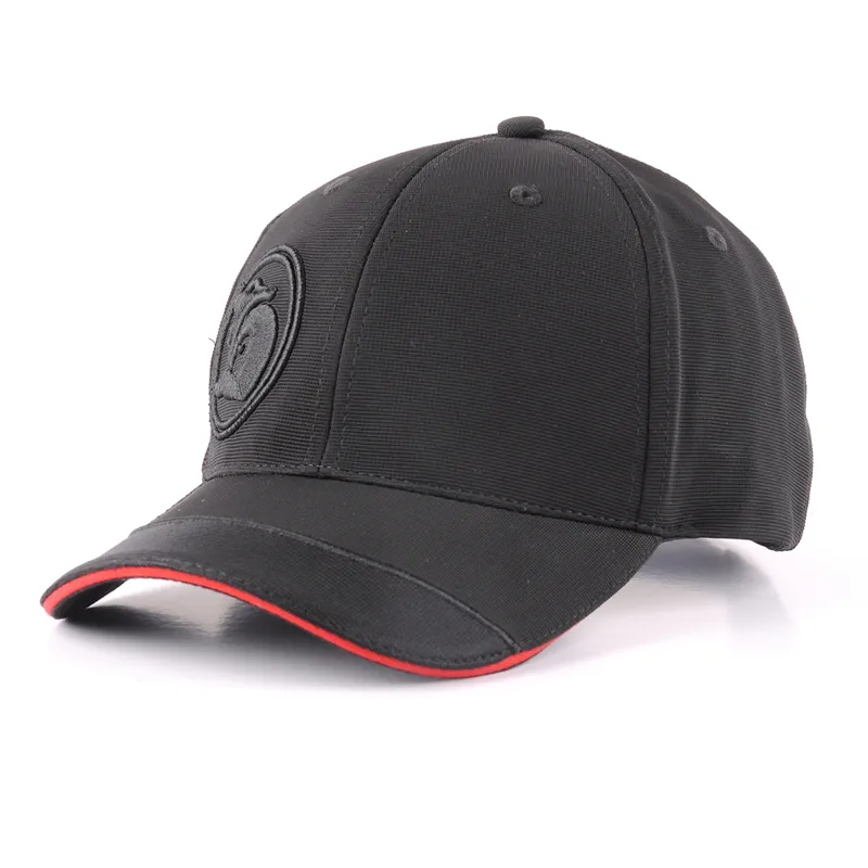 100% ポリエステルクイックドライ通気性3D刺Embroideryロゴロングビルゴルフ/野球帽