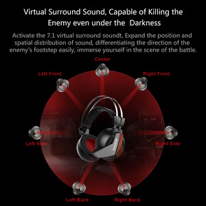 Tai Nghe Chơi Game Âm Thanh Vòm USB Âm Thanh Vòm 7.1 Công Nghệ Cao Tai Nghe Dành Cho Máy Tính PC PS4 - Product Image 3