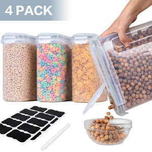 <span class=keywords><strong>Stackable</strong></span> Kín Nhà Bếp Ngũ Cốc Lưu Trữ <span class=keywords><strong>Container</strong></span> Hoàn Hảo Cho Khô Thực Phẩm Lưu Trữ <span class=keywords><strong>Container</strong></span> <span class=keywords><strong>4</strong></span> Piece Set - Product Image 3