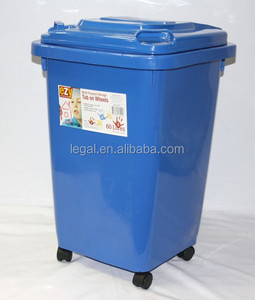 4 Ruedas 15gal Plástico <span class=keywords><strong>Apilable</strong></span> Bin Bin cubo de <span class=keywords><strong>Basura</strong></span> de Pie - Product Image 2