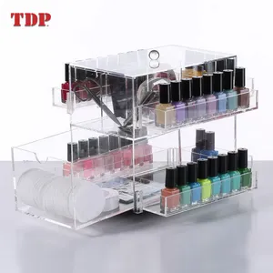 Make-Up Organizer Opbergbox Clear Roterende Acryl Nagellak Make-Up Display Rack