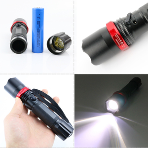 Lampe torche LED étanche 18650 3W longue <span class=keywords><strong>distance</strong></span> 1000 <span class=keywords><strong>Lumens</strong></span> lampe de poche tactique batterie rechargeable d'urgence - Product Image 5