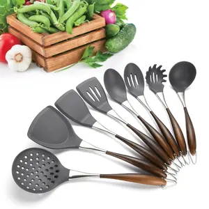8 Piece Cao Cấp Cụ Nấu Ăn Silicone Bếp Nấu Ăn Đồ Dùng <span class=keywords><strong>Set</strong></span> Không Dính Cookware <span class=keywords><strong>Set</strong></span> - Product Image 1