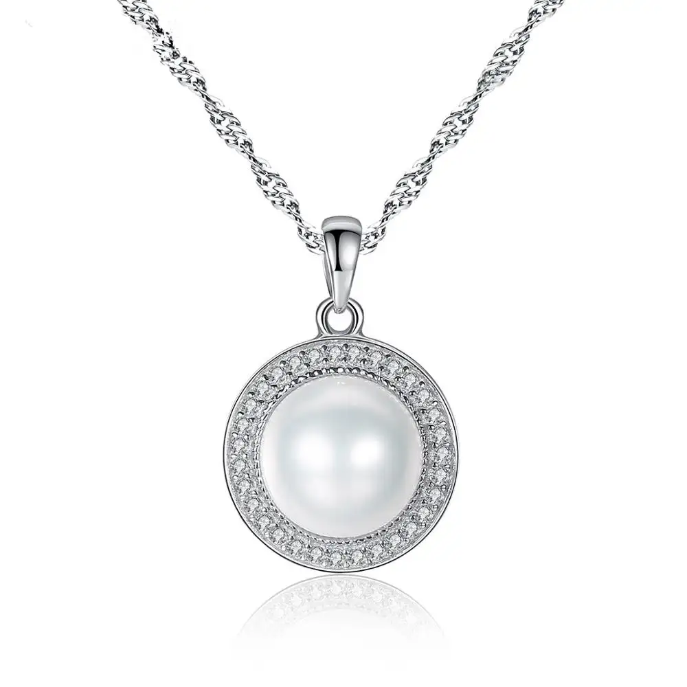 Классическое круглое ожерелье с пресноводным культивированным жемчугом, дизайнерское ожерелье с кулоном для невесты