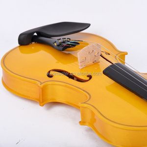 Prix des violons faits à la main peints en jaune bon marché 2024, violon en bois accepté OEM - Product Image 2