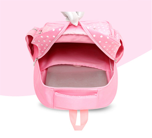 New Ngọt Ngào Màu Hồng Dot Thiết Kế Cán Ba Lô Sinh Viên Túi Xe Đẩy Túi Đi Học Không Thấm Nước Trọng Lượng Nhẹ Xe Đẩy Ba Lô - Product Image 5