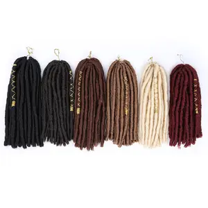 12 zoll Göttin Faux Loks Dreadlocks Haar Verlängerung Dreadlocks Häkeln Zöpfe Haar Synthetische 20 steht/Pack Flechten Haar