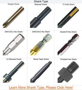 Punta da trapano NAS 965 tipo <span class=keywords><strong>B</strong></span> con gambo esagonale filettato da 1/4-28 per foratura ad angolo retto in spazi ristretti - Product Image 5