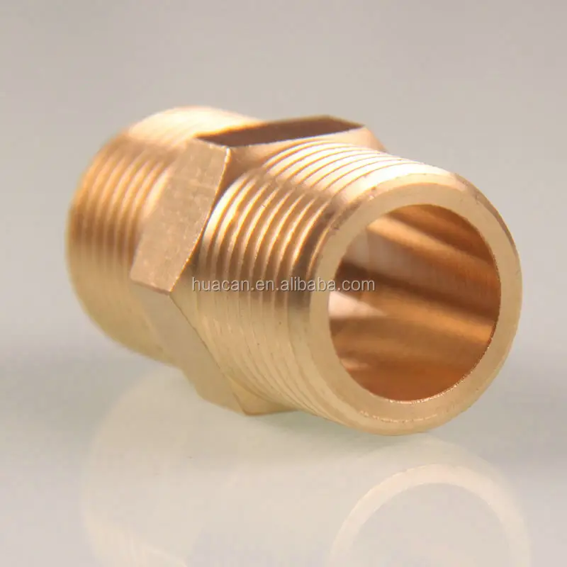 brass long brass male hex nipple