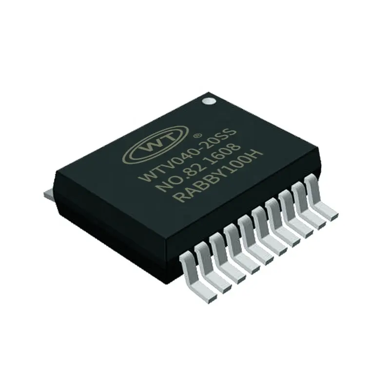 Taidacent WTV040-20SS PWM DAC Output OTP Sound Generator Programmeerbare Audio Opname Chip Voice Recorder en Afspelen Ic