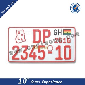 Placa de Matrícula de Motocicleta y Placa de Matrícula de Automóvil para Ghana - Product Image 2