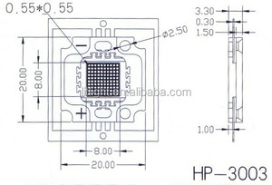 DC 9V 10V 12V 10 ואט לבן Bridgelux נחושת לוח 3000K 4000K 5500K 6000K10000K גבוהה כוח 10 w cob led Epistar שבב גיליון נתונים - Product Image 4