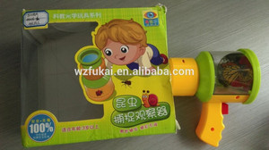 Alibaba China 3X plástico ajustable insectos bug catcher y visor lupa lupa con el acrílico lente para juguetes - Product Image 5