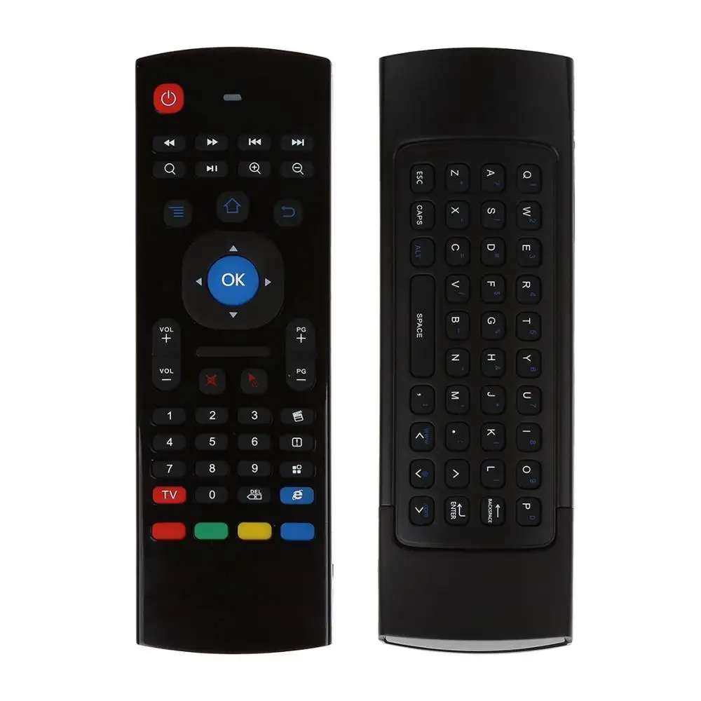 Excel digital double keyboard remote control 2.4G Wireless MX3 air mouse with voice For Android TV MX3