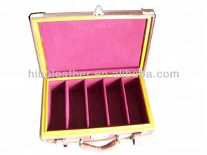 Koperen Jachtuitrusting Doos Eikenhout Met Lederen Zakjes En Holsters Voor Pistoolkoffer - Product Image 3