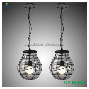 <span class=keywords><strong>Marruecos</strong></span> estilo bola redonda globo de cristal transparente lámpara colgante - Product Image 3