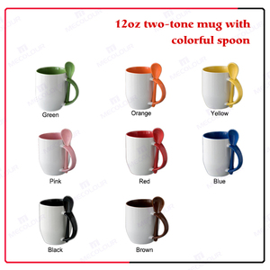 Tazza per Sublimazione da 12oz con Porta Biscotti e Cucchiaio, Vendita all'Ingrosso - Product Image 3