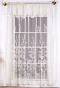 <span class=keywords><strong>Tende</strong></span> in Pizzo con Motivo <span class=keywords><strong>Floreale</strong></span> e Mantovana 110X213 CM e 45 cm Vendita Calda - Product Image 2