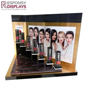Acrylic Countertop Son môi hiển thị đứng với backboard đồ họa cho nhiều mỹ phẩm Lip Balm giới thiệu trong vẻ đẹp cửa hàng - Product Image 4
